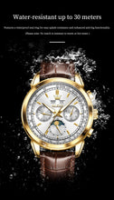 Load image into Gallery viewer, OLEVS 7117 New Automatic Man Watch Luxury Fashion Leather Strap Mechanical Watches for Men 24 Hour Moon Phase Calendar Men Watch