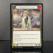 Load image into Gallery viewer, Flesh and Blood FAB TCG HNT EVO Meta Staples Core Set Regular Cards Storm Shelter Fyendal's Tunic Command and Conquer Proxy