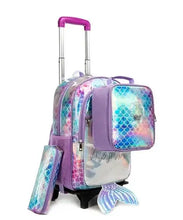Load image into Gallery viewer, School Wheeled backpack Bag School bag with wheels Trolley Satchel bag Kids School Rolling backpack for girls School Trolley Bag