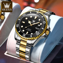 Load image into Gallery viewer, OLEVS 6650 Men Watch Classic Original Automatic Mechanical Watch For Man Zircon Scale Waterproof Luminous Stainless Steel Watch