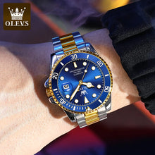 Load image into Gallery viewer, OLEVS 6650 Men Watch Classic Original Automatic Mechanical Watch For Man Zircon Scale Waterproof Luminous Stainless Steel Watch