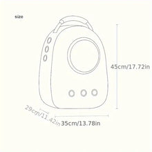 Load image into Gallery viewer, Cat Bag, Portable Cat Bag For Going Out, Space Capsule Cat Carrier, Breathable Cat Backpack, Large Capacity Cat Carrying Transparent Pet Travel Bag