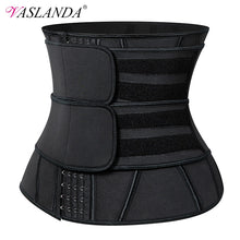 Load image into Gallery viewer, 13 Steel Boned Waist Trainer Corset Cincher Sauna Sweat Faja Sport Girdle Slimming Shaper Abdominal Trimmer Belt Straps Modeling