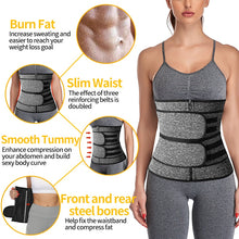Load image into Gallery viewer, Neoprene Waist Trainer Corset Trimmer Belt for Women Weight Loss Waist Cincher Body Shaper Slimmer Shapewear