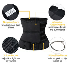 Load image into Gallery viewer, 13 Steel Boned Waist Trainer Corset Cincher Sauna Sweat Faja Sport Girdle Slimming Shaper Abdominal Trimmer Belt Straps Modeling