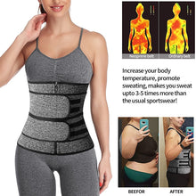 Load image into Gallery viewer, Faja Shapewear Waist Trainer Corset Sweat Belt for Women Weight Loss Compression Trimmer Workout Fitness Body Shaper