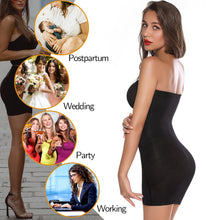 Load image into Gallery viewer, Women Shapewear Strapless Full Slips for Under Dresses Tummy Control Slips Slimming Skirts Full Body Shaper Seamless Underwear