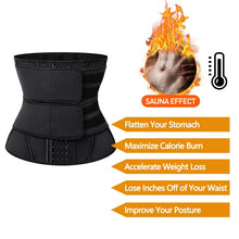 Load image into Gallery viewer, 13 Steel Boned Waist Trainer Corset Cincher Sauna Sweat Faja Sport Girdle Slimming Shaper Abdominal Trimmer Belt Straps Modeling