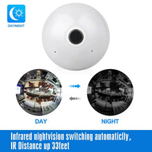 Load image into Gallery viewer, 1080P 360° Panoramic Camera Wifi Smart Light Bulb Security Video Surveillance Wireless