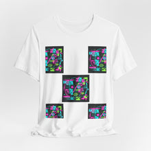 Load image into Gallery viewer, Anti Face Recognition Adversarial Clothing Retro Neon Collage T-Shirt
