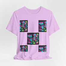 Load image into Gallery viewer, Anti Face Recognition Adversarial Clothing Retro Neon Collage T-Shirt
