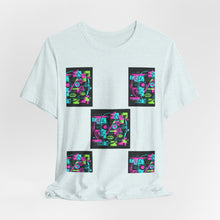 Load image into Gallery viewer, Anti Face Recognition Adversarial Clothing Retro Neon Collage T-Shirt
