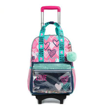 Load image into Gallery viewer, School Wheeled backpack Bag School bag with wheels Trolley Satchel bag Kids School Rolling backpack for girls School Trolley Bag
