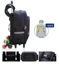 Load image into Gallery viewer, Kids Primary School wheeled backpack set with handbag School Trolley Backpack Bag Set School Rolling Luggage Backpack for Boys
