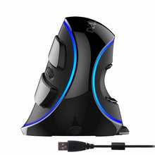 Load image into Gallery viewer, Delux M618 PLUS Ergonomics Vertical Gaming Mouse 6 Buttons 4000 DPI RGB Wired/Wireless Right Hand Mice For PC Laptop Computer
