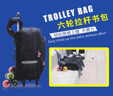 Load image into Gallery viewer, Kids Primary School wheeled backpack set with handbag School Trolley Backpack Bag Set School Rolling Luggage Backpack for Boys

