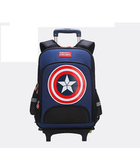 Load image into Gallery viewer, Kids Primary School wheeled backpack set with handbag School Trolley Backpack Bag Set School Rolling Luggage Backpack for Boys

