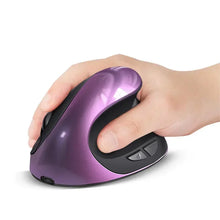 Load image into Gallery viewer, BTS-908 Hot Selling Rechargeable Vertical Mice Ergonomic Wireless Mouse 2.4G USB Receiver 1600 Adjustable DPI 6 Buttons Mouse
