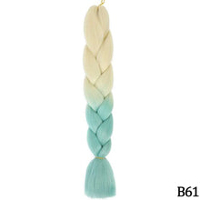 Load image into Gallery viewer, AZQUEEN 24 Inch Jumbo Braids Extensions Synthetic Braiding Hair Afro Ombre Color kanekalon Hair for Children Braid
