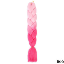 Load image into Gallery viewer, AZQUEEN 24 Inch Jumbo Braids Extensions Synthetic Braiding Hair Afro Ombre Color kanekalon Hair for Children Braid
