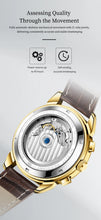 Load image into Gallery viewer, OLEVS 7117 New Automatic Man Watch Luxury Fashion Leather Strap Mechanical Watches for Men 24 Hour Moon Phase Calendar Men Watch
