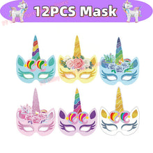 Load image into Gallery viewer, Kids Girls Unicorn Birthday Party Decoration Plate Cup Happy 1st Unicorn 3D Balloon Kid Favors Gift Wedding Baby Shower Supplies
