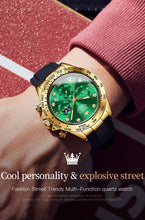 Load image into Gallery viewer, OLEVS 2875 Men's Watches Luxury Multifunctional Original Quartz Wirst Watch Man Waterproof Luminous Date Moon Phase Christmas
