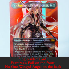 Load image into Gallery viewer, FIN/FIC/FCA Commander Series Set Cloud Y'shtola Sephiroth Traveling Chocobo Ancient Copper Dragon HoloFoil Proxy Cards

