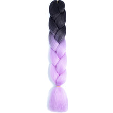 Load image into Gallery viewer, AZQUEEN 24 Inch Jumbo Braids Extensions Synthetic Braiding Hair Afro Ombre Color kanekalon Hair for Children Braid
