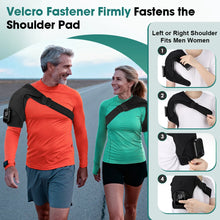 Load image into Gallery viewer, Electric Heating Vibration Shoulder Massager Wrap 3 Massage Mode 3 Adjustabal Temperature Shoulder Support Belt Strap
