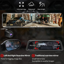 Load image into Gallery viewer, H8 4K+2K 11.26 Inch Rear View Mirror Dash Cam SONY IMX415 Car Dvr Camera  GPS WIFI Video Recording Super Night Vision Dual Lens
