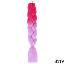 Load image into Gallery viewer, AZQUEEN 24 Inch Jumbo Braids Extensions Synthetic Braiding Hair Afro Ombre Color kanekalon Hair for Children Braid
