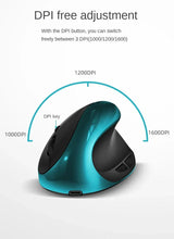 Load image into Gallery viewer, BTS-908 Hot Selling Rechargeable Vertical Mice Ergonomic Wireless Mouse 2.4G USB Receiver 1600 Adjustable DPI 6 Buttons Mouse
