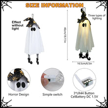 Load image into Gallery viewer, 1/2/3 pcs Halloween LED Light Up Witch Ghost for Halloween Party Home Indoor Outdoor Yard Decoration Scary Hanging Ornaments Gift
