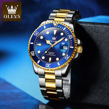 Load image into Gallery viewer, OLEVS 6650 Men Watch Classic Original Automatic Mechanical Watch For Man Zircon Scale Waterproof Luminous Stainless Steel Watch
