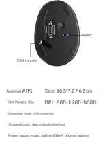 Load image into Gallery viewer, BTS-908 Hot Selling Rechargeable Vertical Mice Ergonomic Wireless Mouse 2.4G USB Receiver 1600 Adjustable DPI 6 Buttons Mouse
