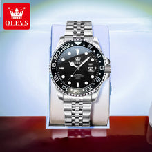 Load image into Gallery viewer, OLEVS 5657 Mens Watch Original Stainless Steel Date Quartz Watch Waterproof Luminous Sports Watches For Man Box Gifts Reloj
