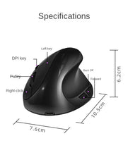 Load image into Gallery viewer, BTS-908 Hot Selling Rechargeable Vertical Mice Ergonomic Wireless Mouse 2.4G USB Receiver 1600 Adjustable DPI 6 Buttons Mouse
