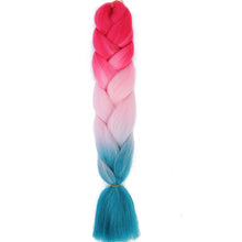 Load image into Gallery viewer, AZQUEEN 24 Inch Jumbo Braids Extensions Synthetic Braiding Hair Afro Ombre Color kanekalon Hair for Children Braid
