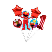 Load image into Gallery viewer, Cartoon Sesames  Street Birthday Party Decor Elmo and Friends Theme Tablecloth Plate Balloon Set Cake Decor Baby Shower
