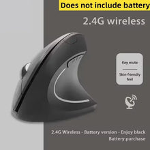 Load image into Gallery viewer, ﻿ Lenovo Wireless Bluetooth Vertical Mouse 2.4G Ergonomic Side Grip Silent Rechargeable Gaming Laptop PC Computer Adjustable DPI
