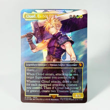 Load image into Gallery viewer, FIN/FIC/FCA Commander Series Set Cloud Y'shtola Sephiroth Traveling Chocobo Ancient Copper Dragon HoloFoil Proxy Cards
