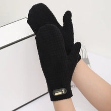 Load image into Gallery viewer, Mittens for Men Spring and Autumn Warm Cycling Driving Bike Windproof Elastic Winter Fleece Couples All-Wrapped Finger Gloves
