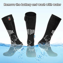 Load image into Gallery viewer, Winter Heated Socks With Battery Box Thermal Socks Women Men Heating Foot Warmer Electric Fever Socks Hiking Ski Warm Outdoor
