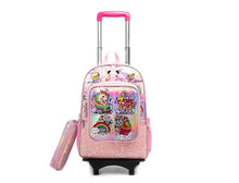 Load image into Gallery viewer, School Wheeled backpack Bag School bag with wheels Trolley Satchel bag Kids School Rolling backpack for girls School Trolley Bag
