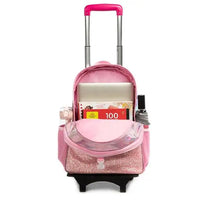 Load image into Gallery viewer, School Wheeled backpack Bag School bag with wheels Trolley Satchel bag Kids School Rolling backpack for girls School Trolley Bag
