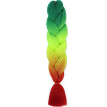 Load image into Gallery viewer, AZQUEEN 24 Inch Jumbo Braids Extensions Synthetic Braiding Hair Afro Ombre Color kanekalon Hair for Children Braid
