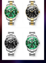 Load image into Gallery viewer, OLEVS 6650 Men Watch Classic Original Automatic Mechanical Watch For Man Zircon Scale Waterproof Luminous Stainless Steel Watch
