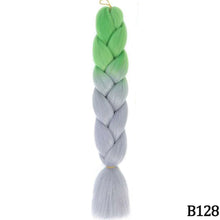 Load image into Gallery viewer, AZQUEEN 24 Inch Jumbo Braids Extensions Synthetic Braiding Hair Afro Ombre Color kanekalon Hair for Children Braid
