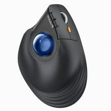Load image into Gallery viewer, ProtoArc Vertical Wireless Trackball Mouse, EM05 NL Bluetooth Ergonomic Rollerball Mouse Rechargeable Computer Laptop Thumb Mice

